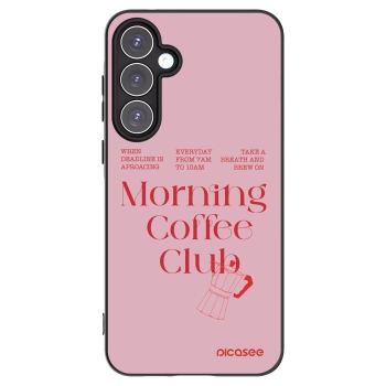 Picasee Samsung Galaxy A55 5G A556B Hülle - Schwarzes Silikon - Morning