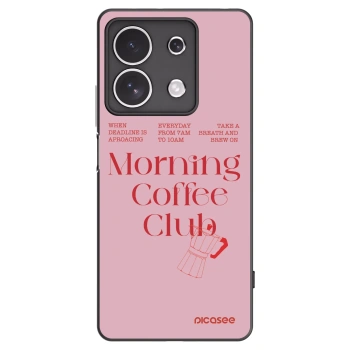 Picasee Xiaomi Redmi Note 13 4G Hülle - Schwarzes Silikon - Morning