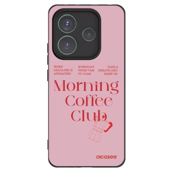 Picasee Xiaomi Redmi Note 14 5G Hülle - Schwarzes Silikon - Morning