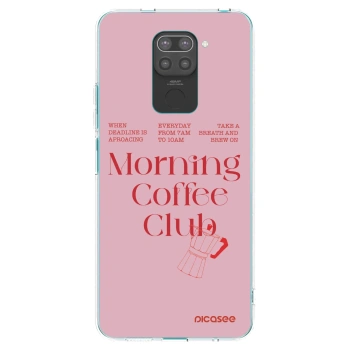 Picasee Xiaomi Redmi Note 9 Hülle - Schwarzes Silikon - Morning