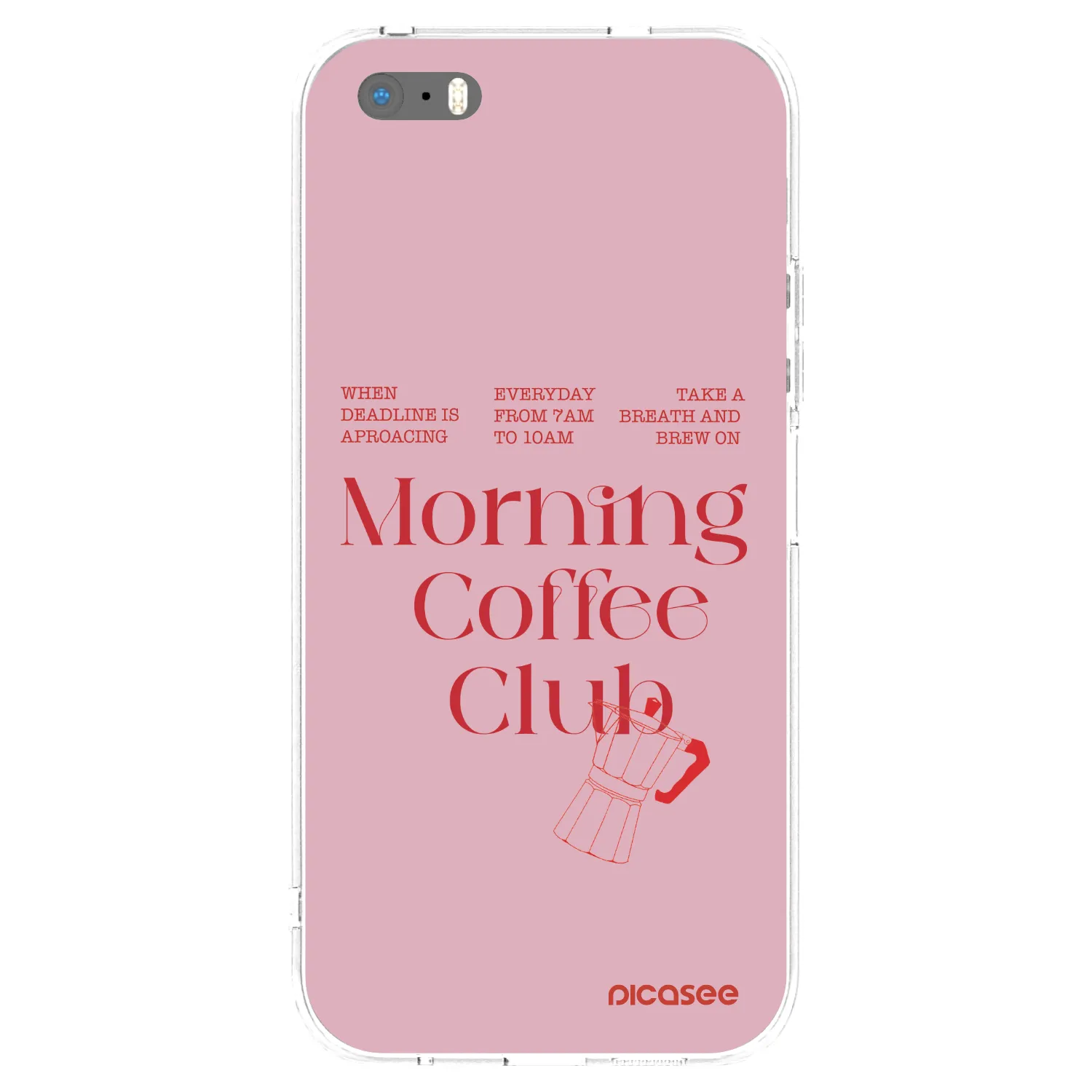 Picasee Apple iPhone 5/5S/SE Hülle - Transparentes Silikon - Morning