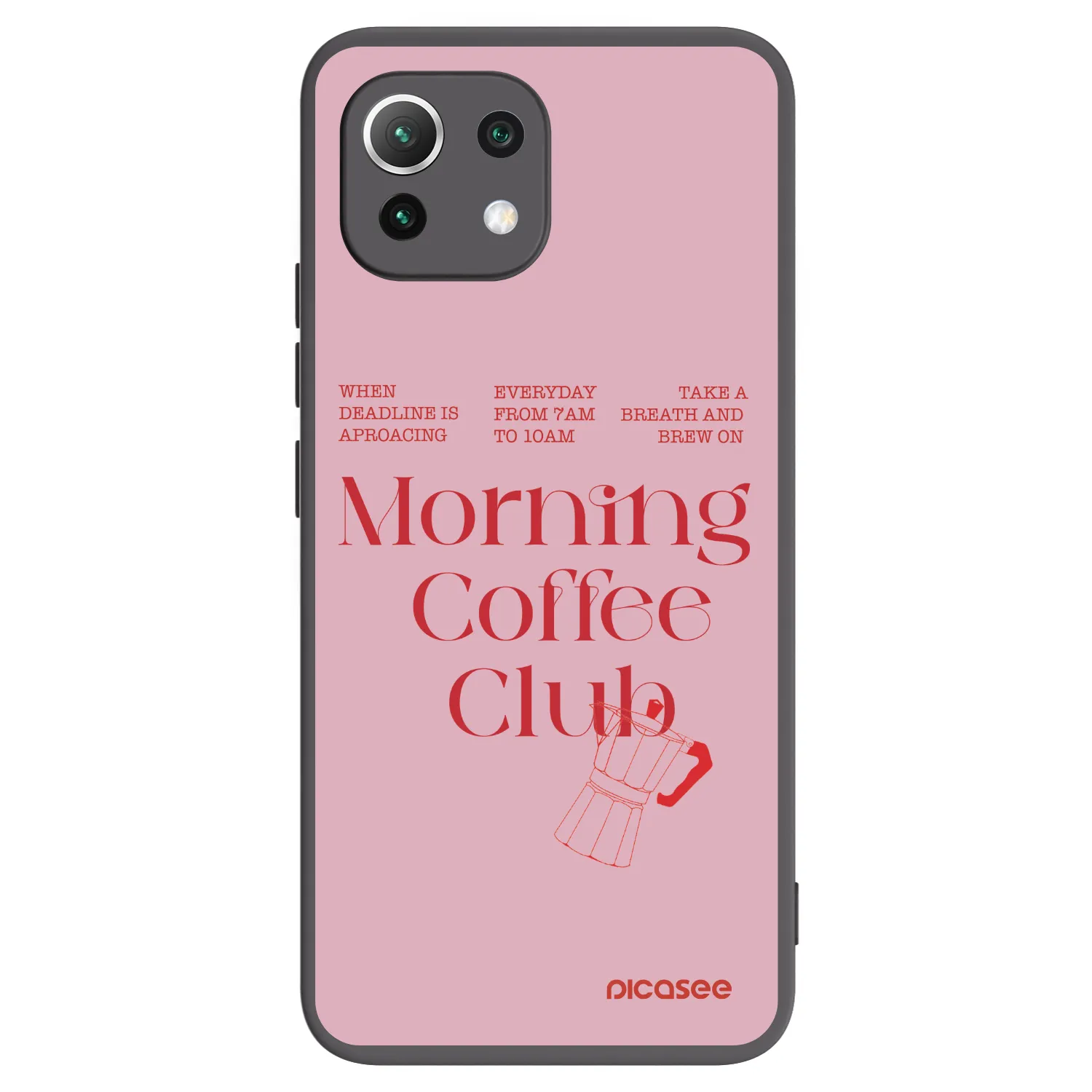 Picasee Xiaomi 11 Lite 5G NE Hülle - Schwarzes Silikon - Morning