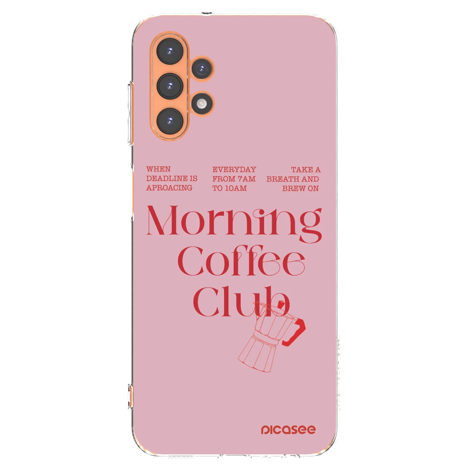 Picasee Samsung Galaxy A13 4G A135 Hülle - Transparentes Silikon - Morning