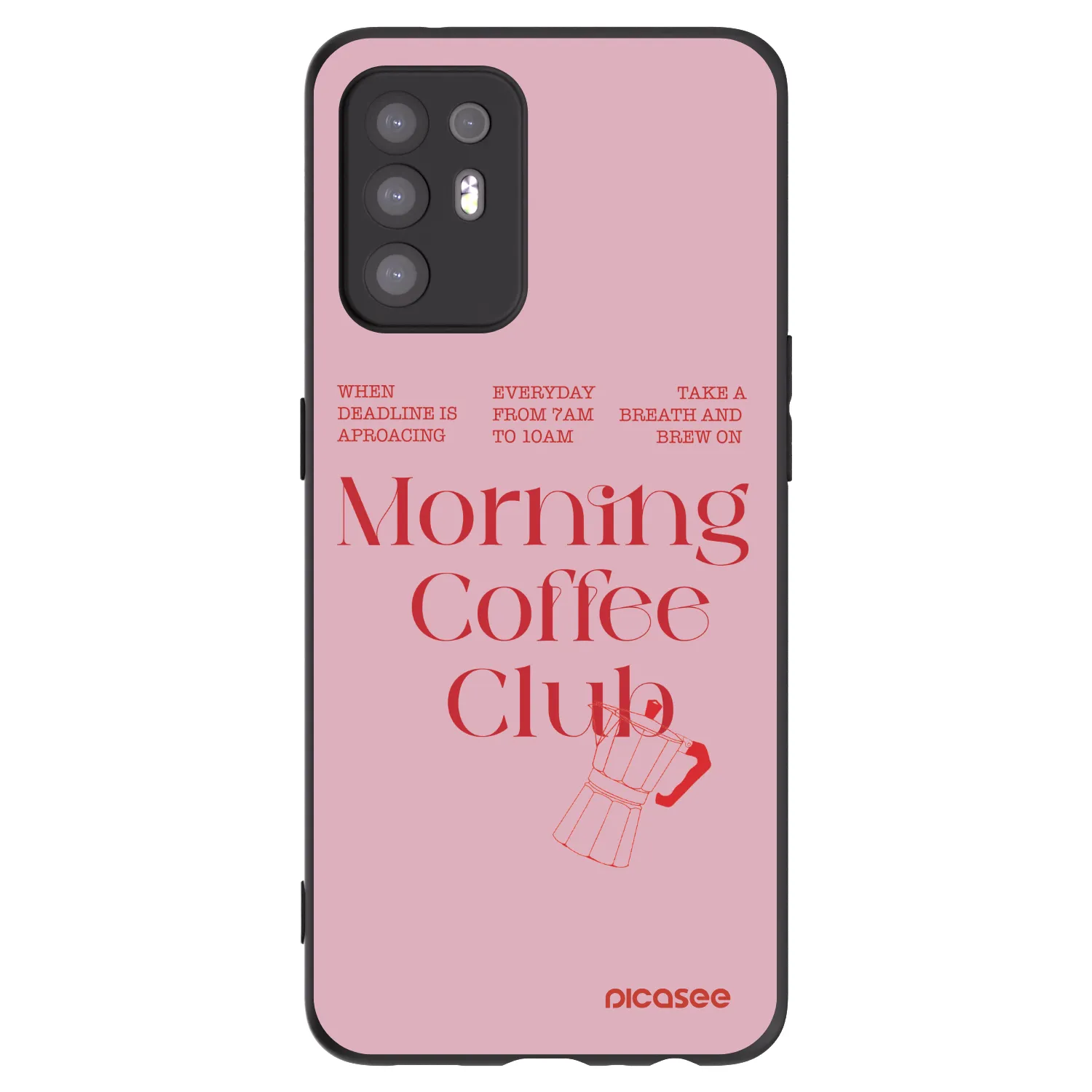 Picasee OPPO A94 5G Hülle - Schwarzes Silikon - Morning