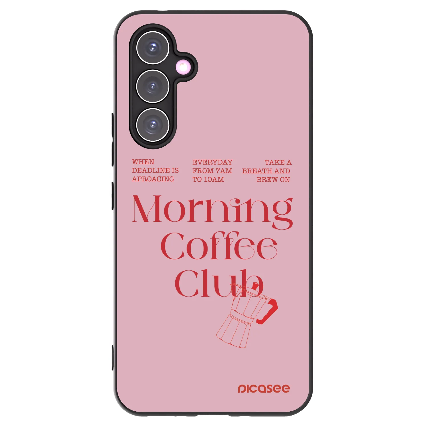 Picasee Samsung Galaxy A54 5G A546B Hülle - Schwarzes Silikon - Morning