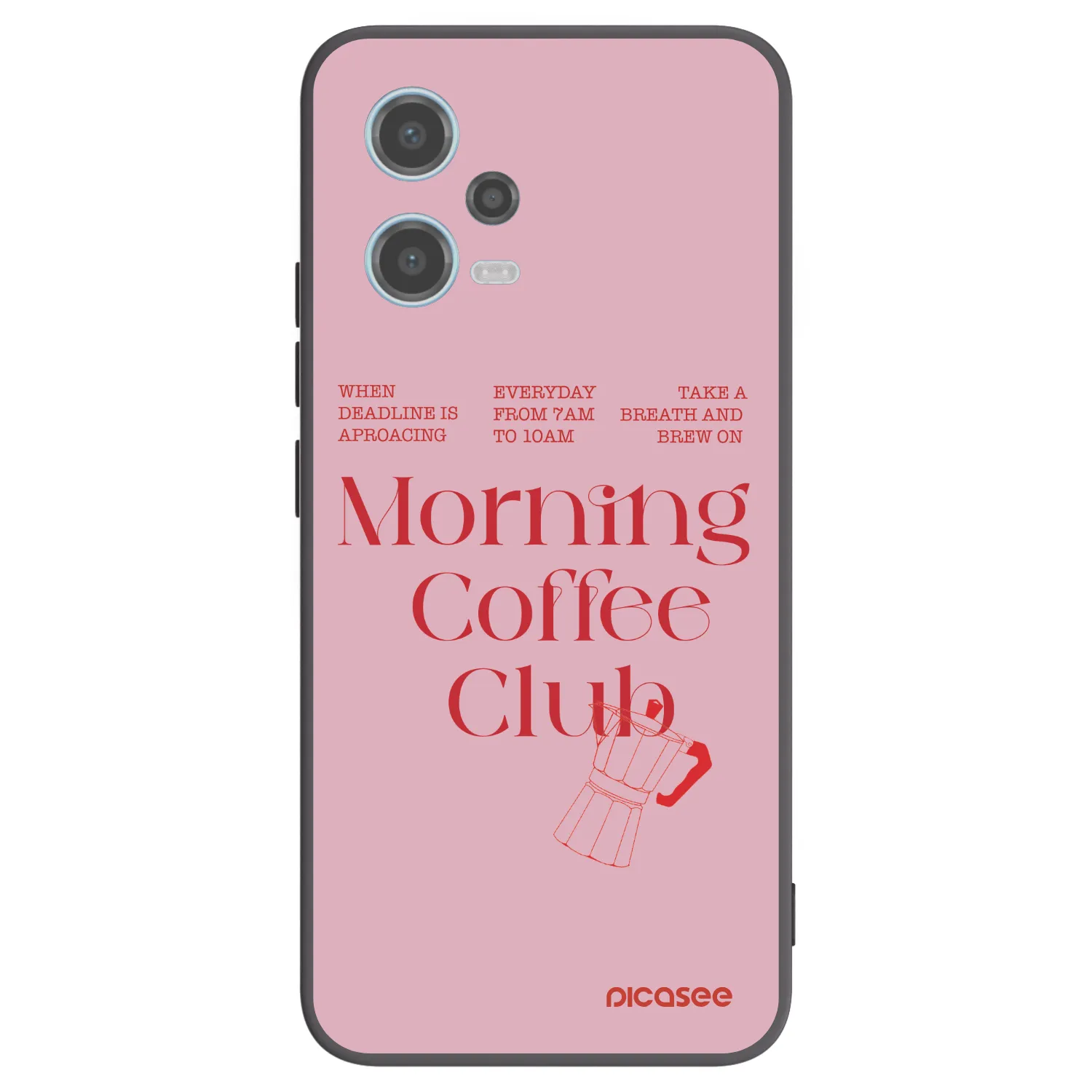 Picasee Xiaomi Redmi Note 12 5G Hülle - Schwarzes Silikon - Morning