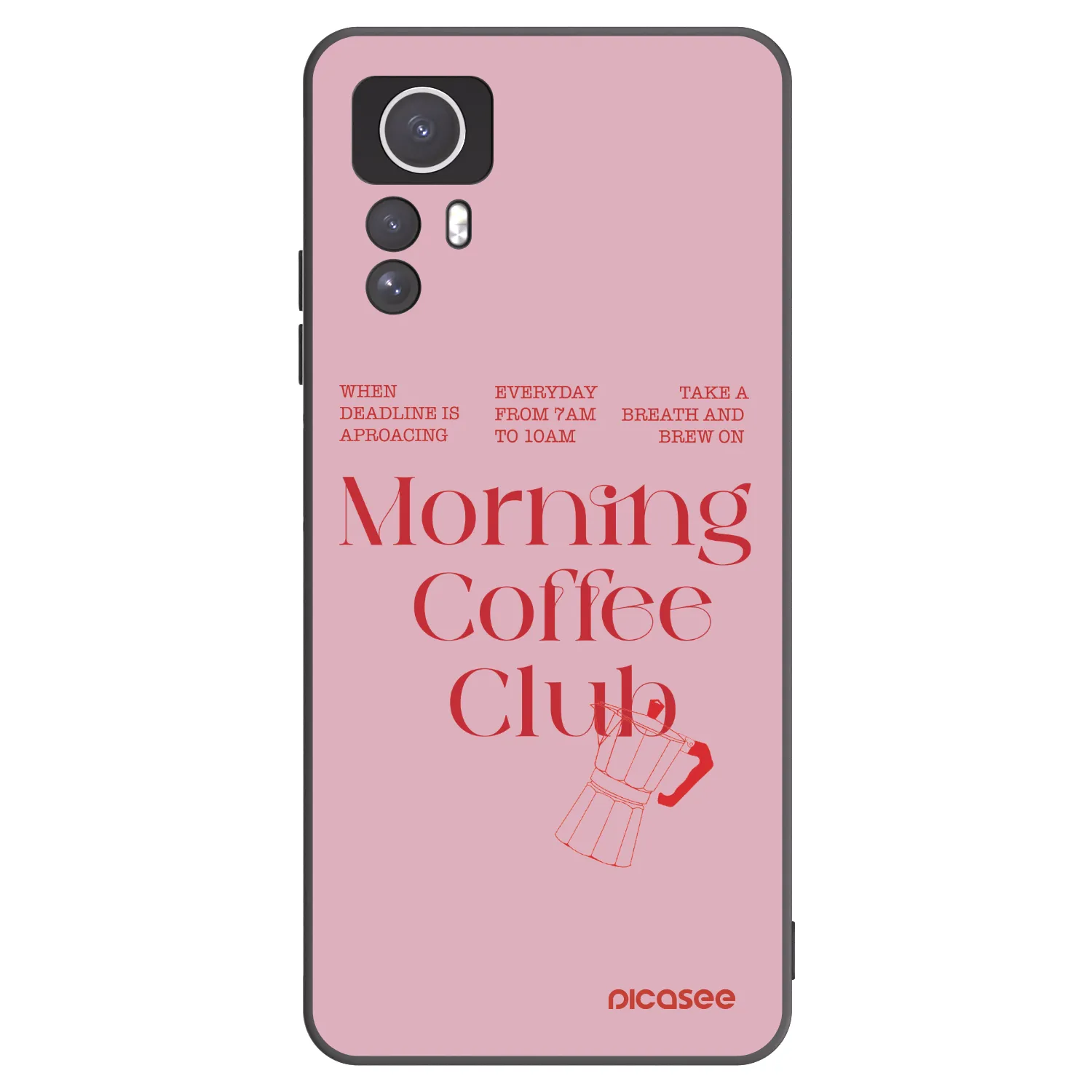 Picasee Xiaomi Redmi Note 12S Hülle - Schwarzes Silikon - Morning
