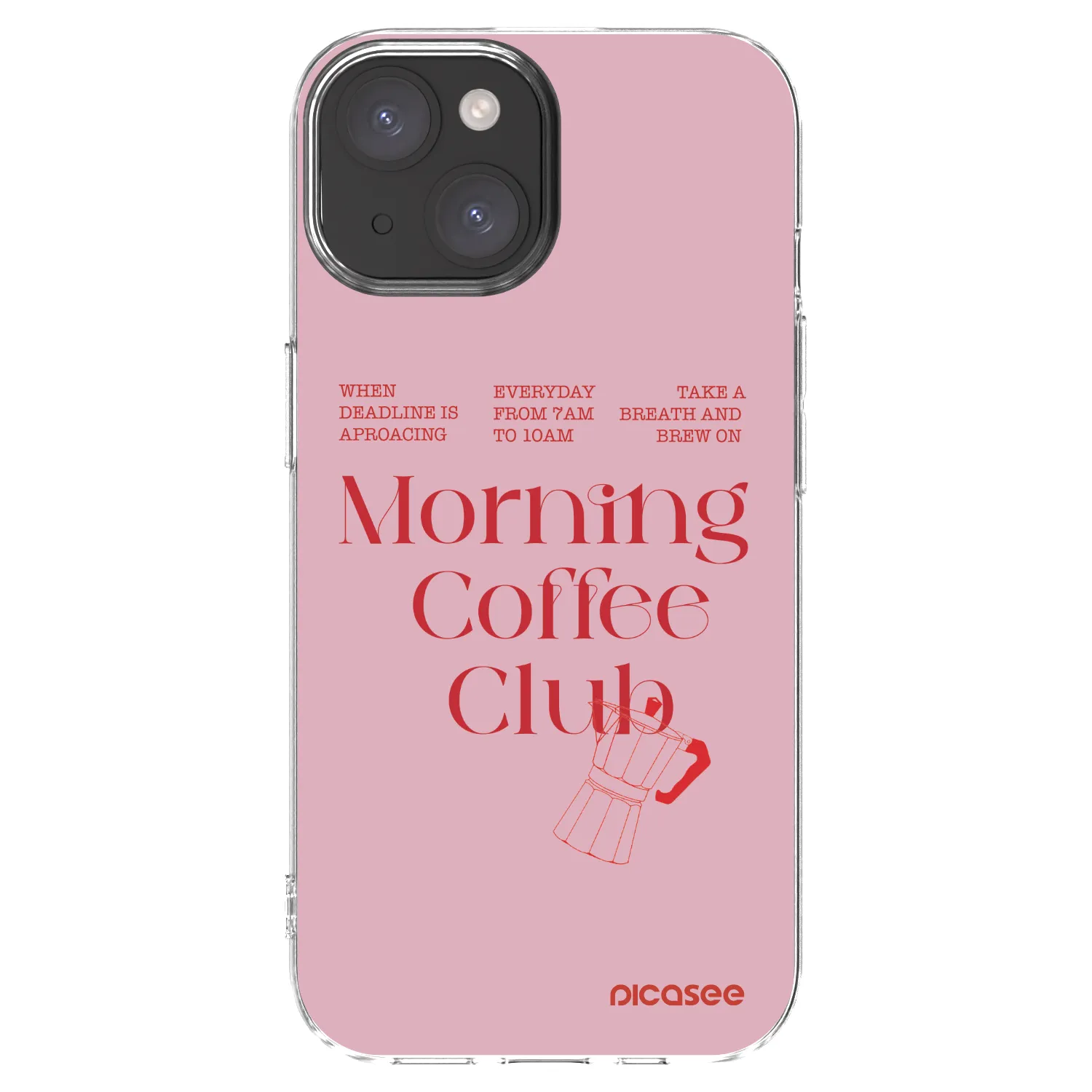 Picasee Apple iPhone 15 Hülle - Transparentes Silikon - Morning