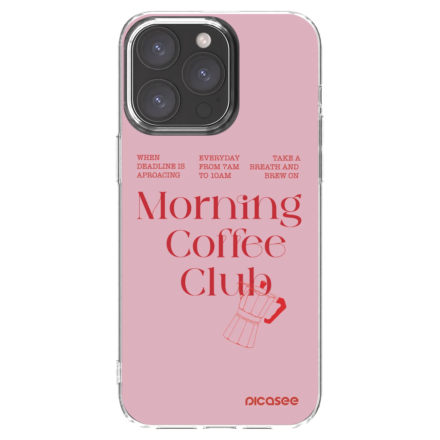 Picasee Apple iPhone 15 Pro Max Hülle - Transparentes Silikon - Morning