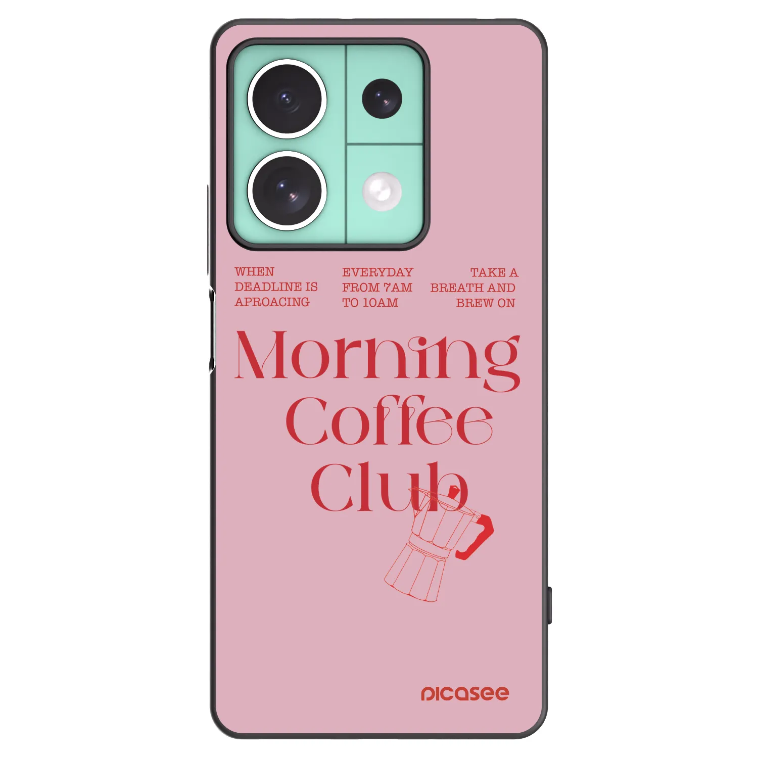Picasee Xiaomi Redmi Note 13 5G Hülle - Schwarzes Silikon - Morning