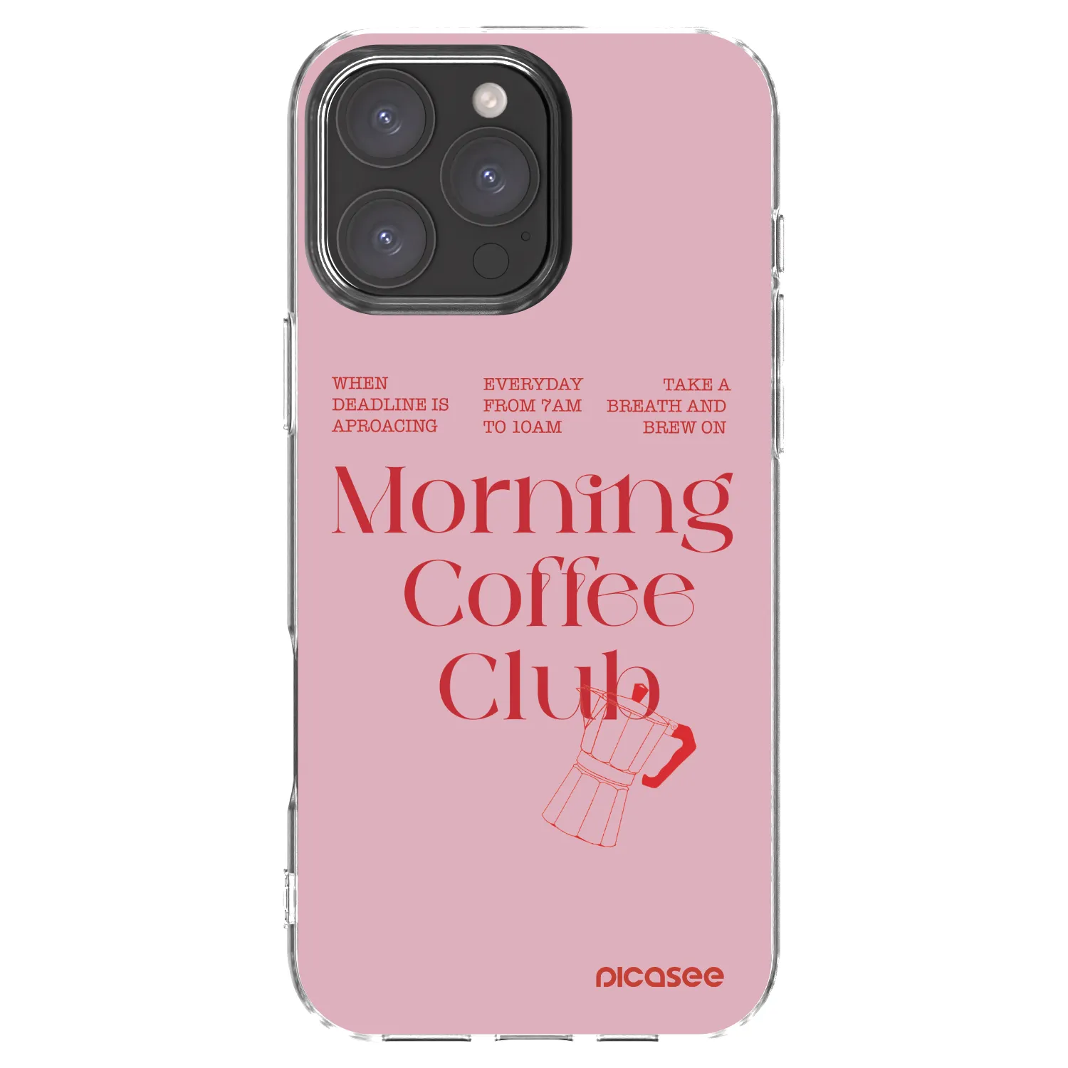 Picasee Apple iPhone 16 Pro Max Hülle - Transparentes Silikon - Morning