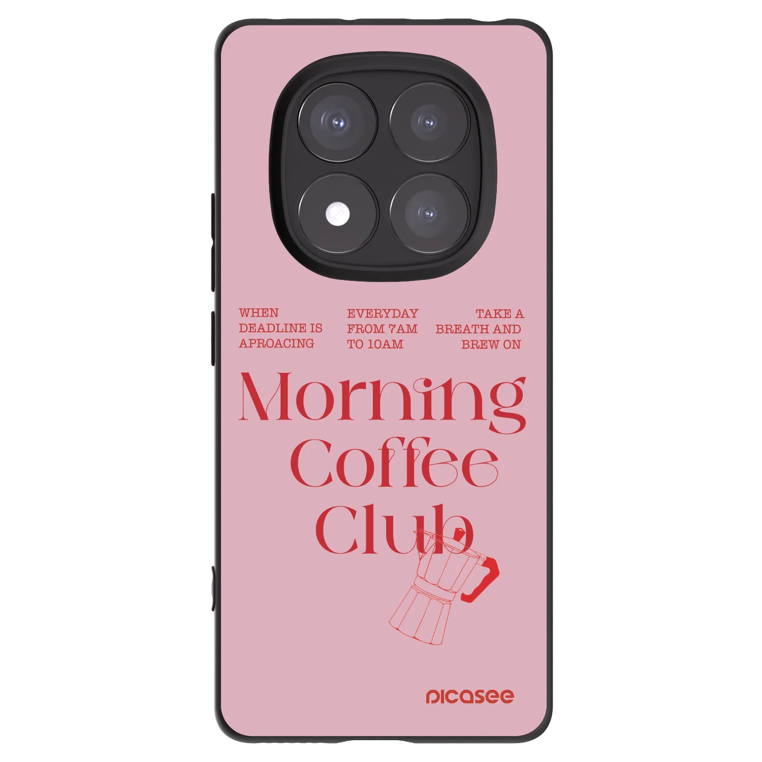Picasee Xiaomi Redmi Note 14 Pro 5G Hülle - Schwarzes Silikon - Morning
