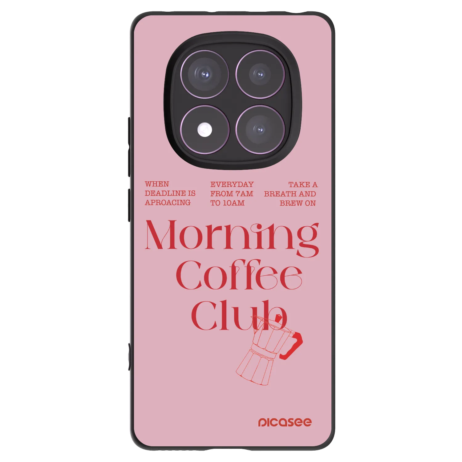 Picasee Xiaomi Redmi Note 14 Pro 4G Hülle - Schwarzes Silikon - Morning