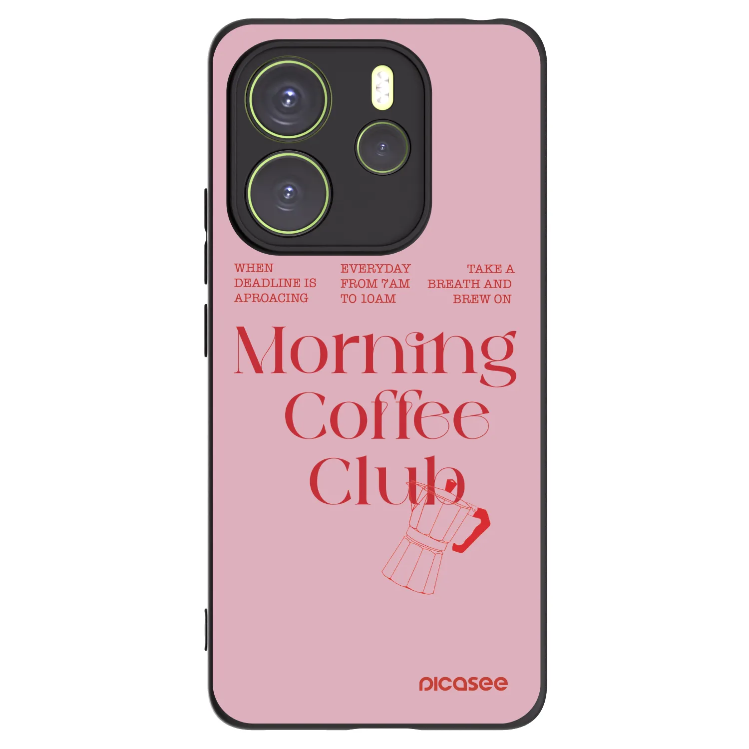 Picasee Xiaomi Redmi Note 14 4G Hülle - Schwarzes Silikon - Morning