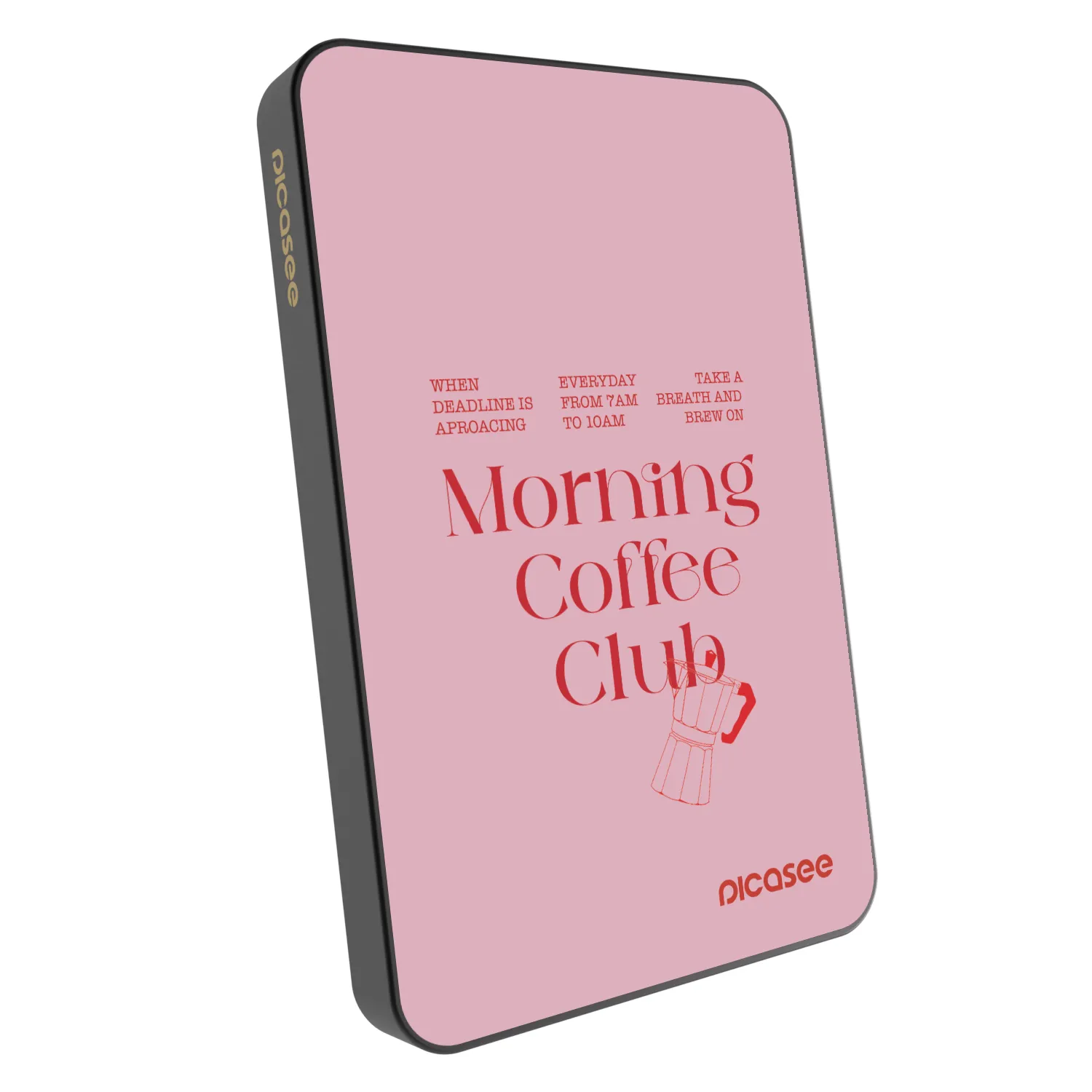 Picasee Powerbank mit MagSafe 5 000 mAh Grau - Morning