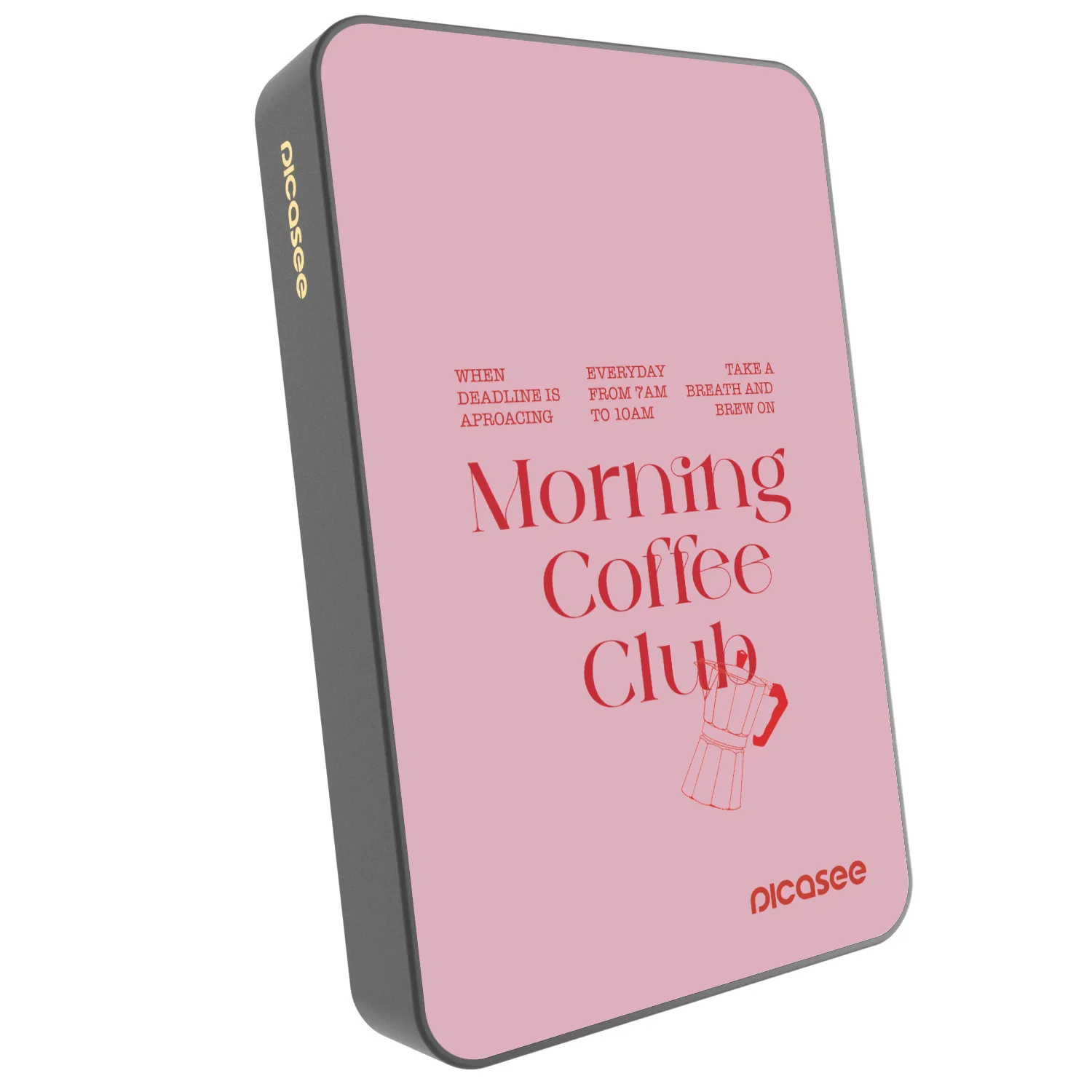 Picasee Powerbank mit MagSafe 10 000 mAh Grau - Morning