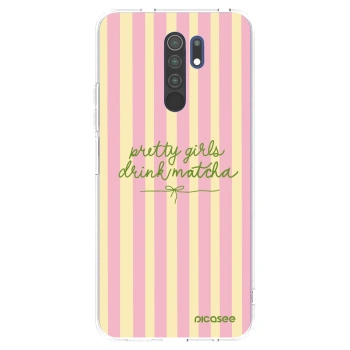 Picasee Xiaomi Redmi 9 Hülle - Transparentes Silikon - Pretty matcha