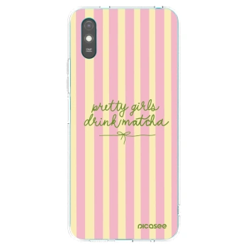 Picasee Xiaomi Redmi 9A Hülle - Transparentes Silikon - Pretty matcha