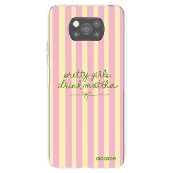 Picasee Xiaomi Poco X3 Hülle - Schwarzes Silikon - Pretty matcha