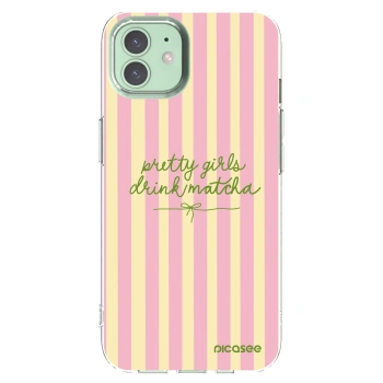Picasee Apple iPhone 12 Pro Hülle - Transparentes Silikon - Pretty matcha