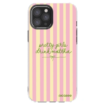 Picasee Apple iPhone 12 Pro Max Hülle - Transparentes Silikon - Pretty matcha