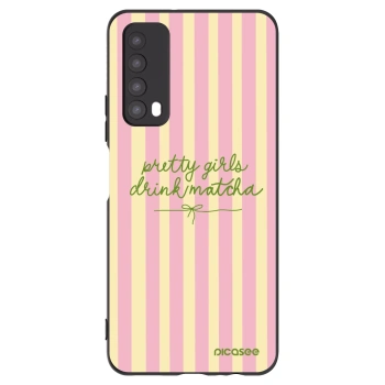 Picasee Huawei P Smart 2021 Hülle - Schwarzes Silikon - Pretty matcha