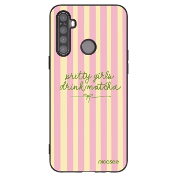 Picasee Realme 6i Hülle - Schwarzes Silikon - Pretty matcha