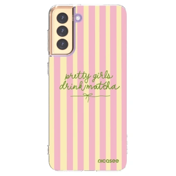 Picasee Samsung Galaxy S21+ 5G G996F Hülle - Transparentes Silikon - Pretty matcha
