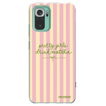 Picasee Xiaomi Redmi Note 10 Pro Hülle - Transparentes Silikon - Pretty matcha