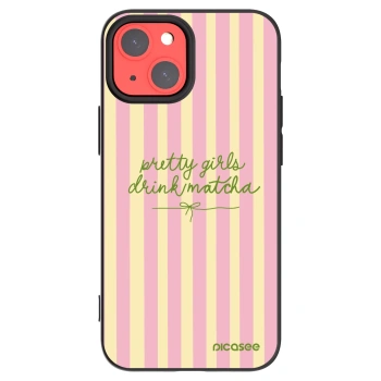 Picasee Apple iPhone 13 mini Hülle - Schwarzes Silikon - Pretty matcha