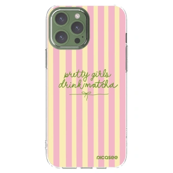 Picasee Apple iPhone 13 Pro Max Hülle - Transparentes Silikon - Pretty matcha