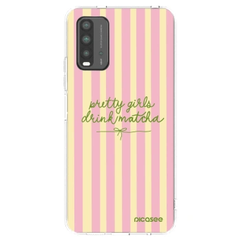 Picasee Xiaomi Redmi 9T Hülle - Transparentes Silikon - Pretty matcha