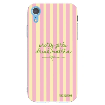 Picasee Apple iPhone XR Hülle - Transparentes Silikon - Pretty matcha