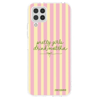 Picasee Samsung Galaxy A22 A225F 4G Hülle - Transparentes Silikon - Pretty matcha