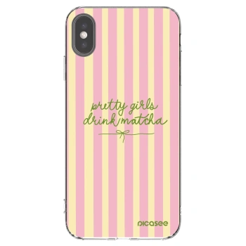 Picasee Apple iPhone XS Max Hülle - Transparentes Silikon - Pretty matcha