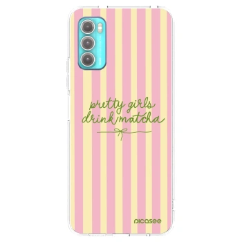 Picasee Motorola Moto G60 Hülle - Transparentes Silikon - Pretty matcha