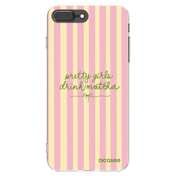 Picasee Apple iPhone 7 Plus Hülle - Transparentes Silikon - Pretty matcha