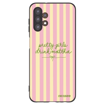 Picasee Samsung Galaxy A13 4G A135 Hülle - Schwarzes Silikon - Pretty matcha