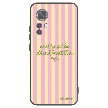 Picasee Xiaomi 12X Hülle - Schwarzes Silikon - Pretty matcha