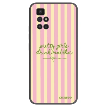 Picasee Xiaomi Redmi 10 (2022) Hülle - Schwarzes Silikon - Pretty matcha