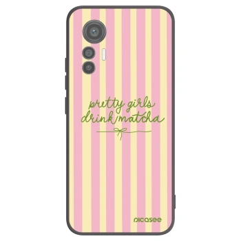 Picasee Xiaomi 12 Lite Hülle - Schwarzes Silikon - Pretty matcha