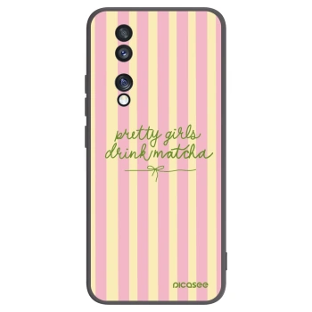 Picasee Honor 70 Hülle - Schwarzes Silikon - Pretty matcha