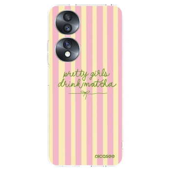 Picasee Honor 70 Hülle - Transparentes Silikon - Pretty matcha