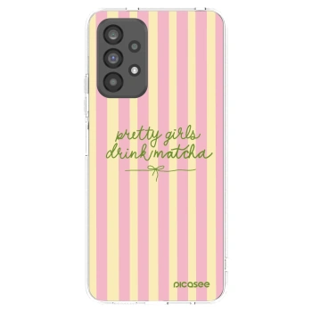 Picasee Samsung Galaxy A73 5G Hülle - Transparentes Silikon - Pretty matcha