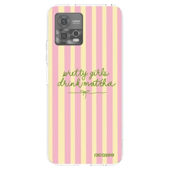 Picasee Motorola Moto G72 Hülle - Transparentes Silikon - Pretty matcha