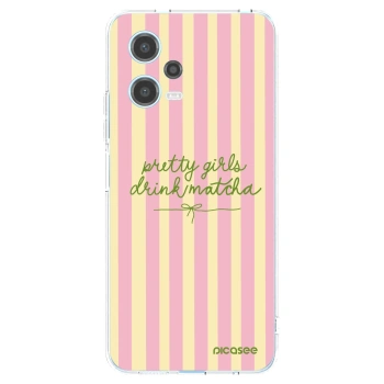 Picasee Xiaomi Redmi Note 12 5G Hülle - Transparentes Silikon - Pretty matcha