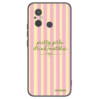 Picasee Xiaomi Redmi 12C Hülle - Schwarzes Silikon - Pretty matcha