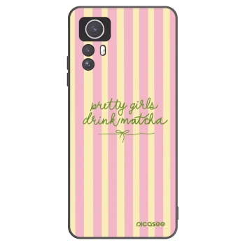Picasee Xiaomi Redmi Note 12S Hülle - Schwarzes Silikon - Pretty matcha