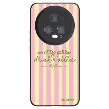 Picasee Honor Magic5 Pro Hülle - Schwarzes Silikon - Pretty matcha
