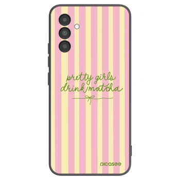 Picasee Samsung Galaxy A04s A047F Hülle - Schwarzes Silikon - Pretty matcha